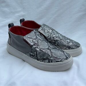 Hey Dude Peyton "Snake Grey" Slip-on Casual Shoes 121793172 Women's Size 9